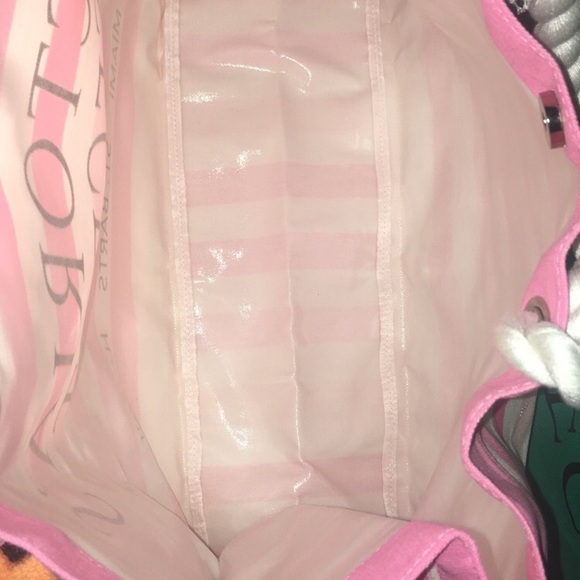 VS Pink Striped Tote Bag NWT - Picture 5 of 7
